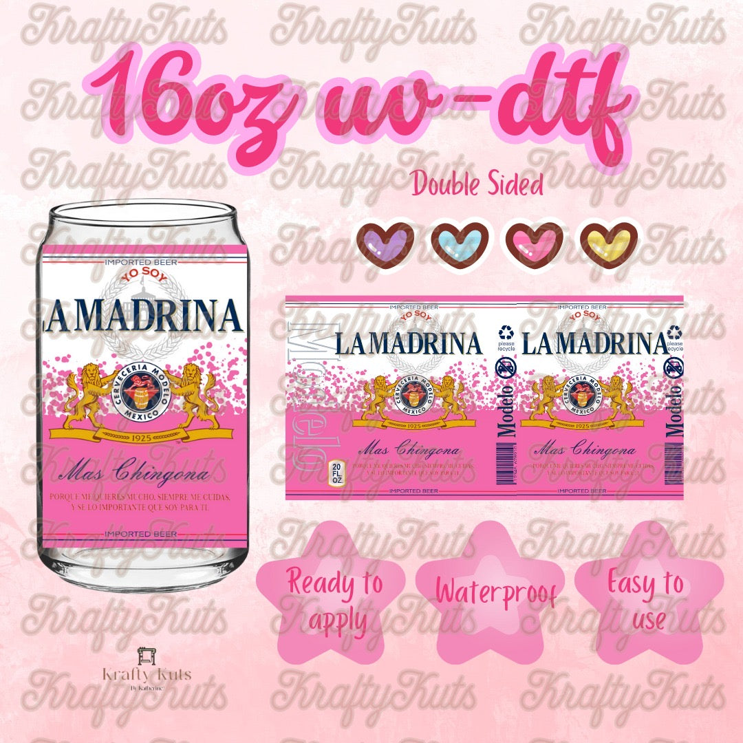 #177 UV-DTF 16oz Glass Wrap - Double Sided
