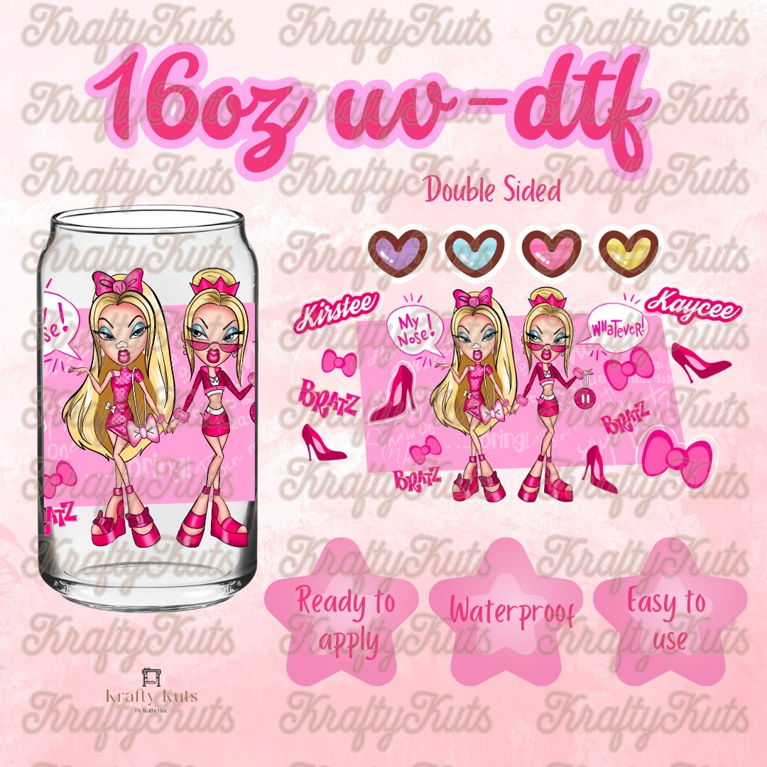 #188 UV-DTF 16oz Glass Wrap - Double Sided