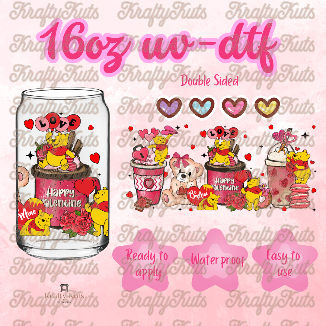 #344 UV-DTF 16oz Glass Wrap - Double Sided