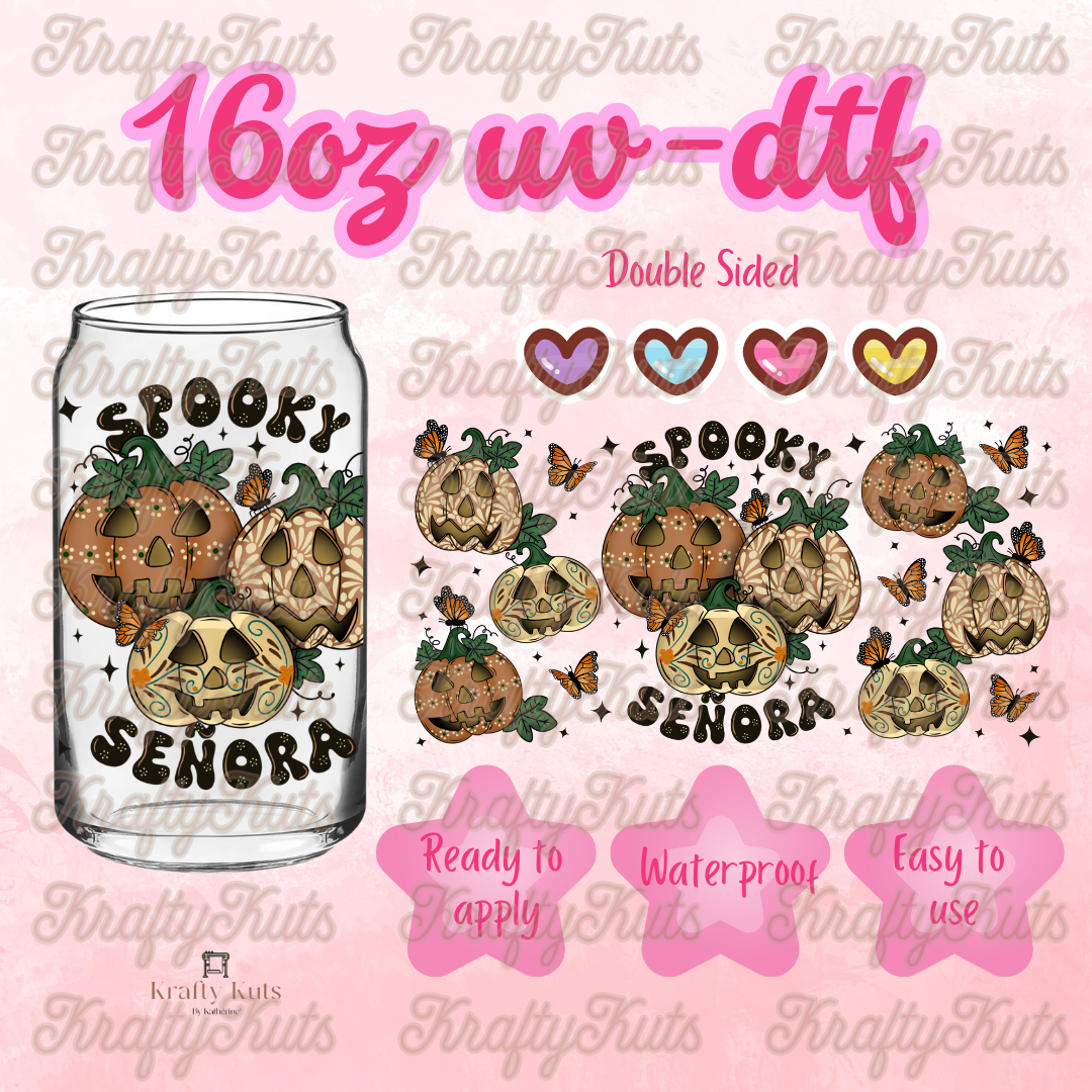 #390 UV-DTF 16oz Glass Wrap - Double Sided