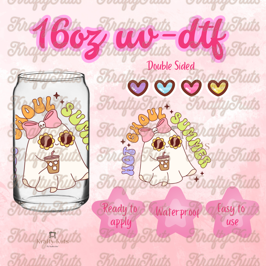 #395 UV-DTF 16oz Glass Wrap - Double Sided-Decal