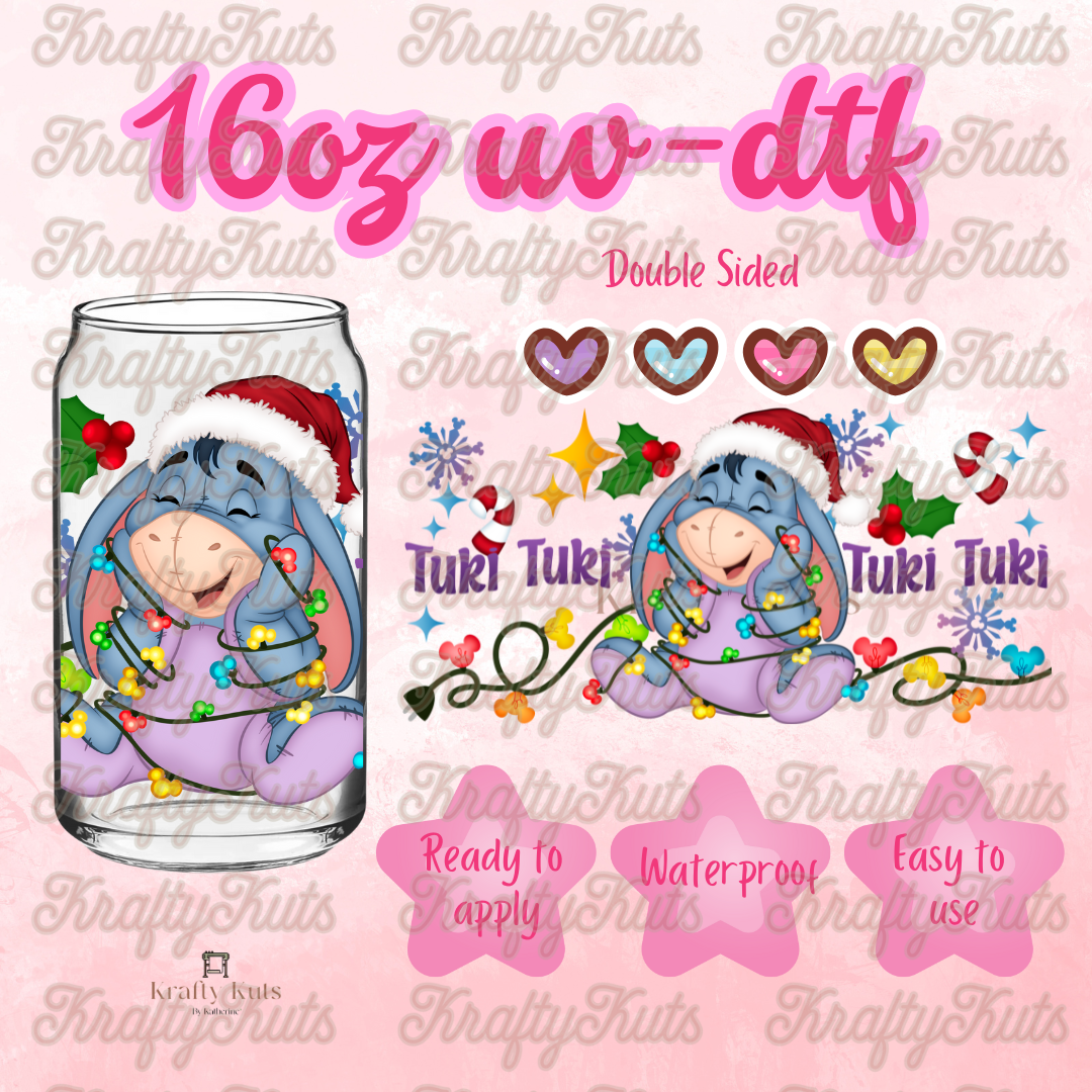 #484 UV-DTF 16oz Glass Wrap - Double Sided