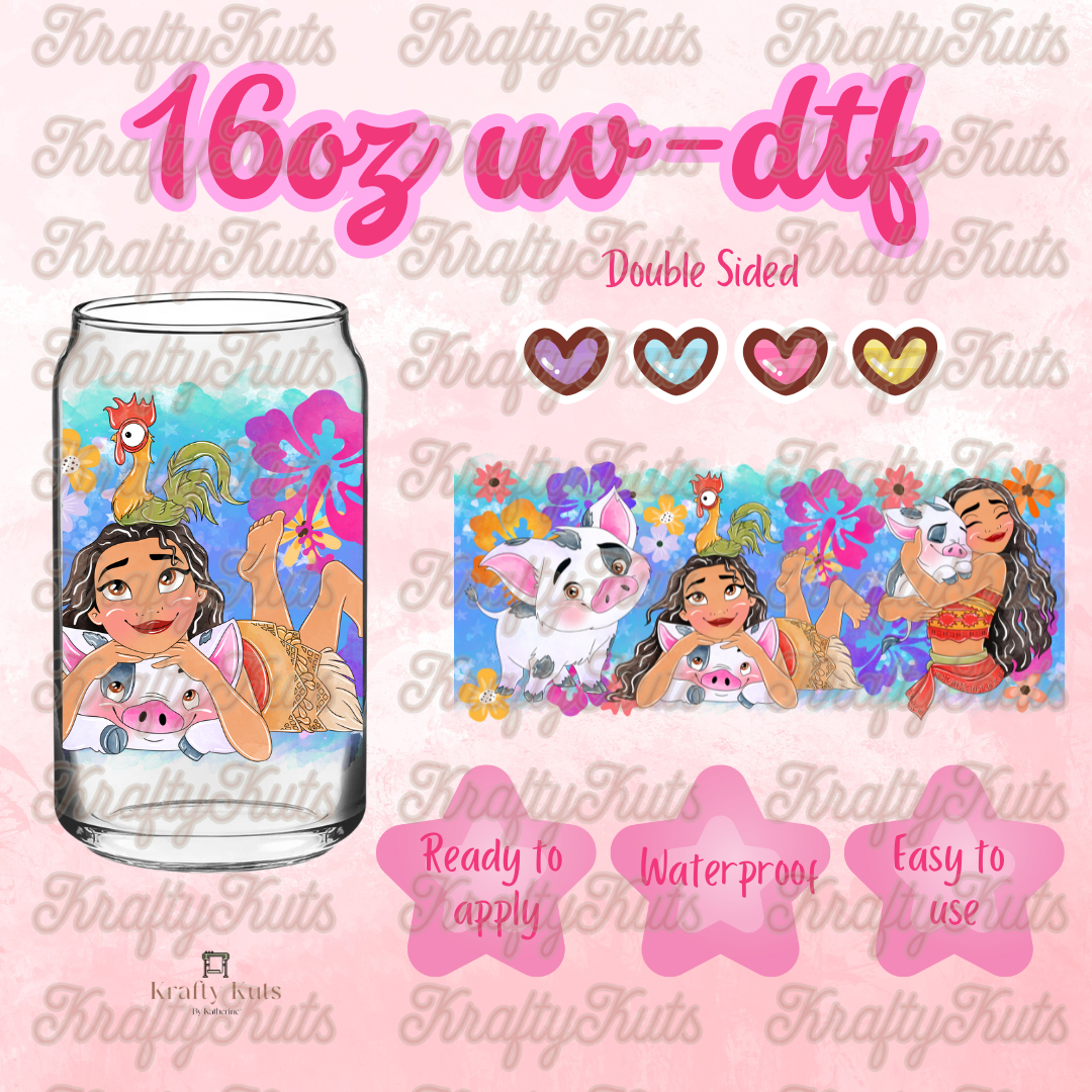 #247 UV-DTF 16oz Glass Wrap - Double Sided