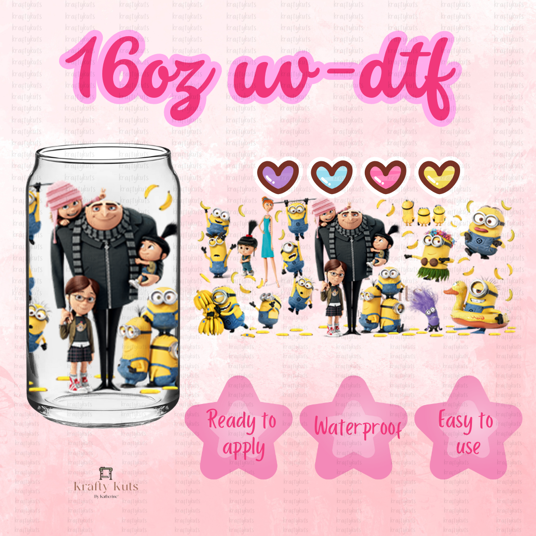 #272 UV-DTF 16oz Glass Wrap - Double Sided
