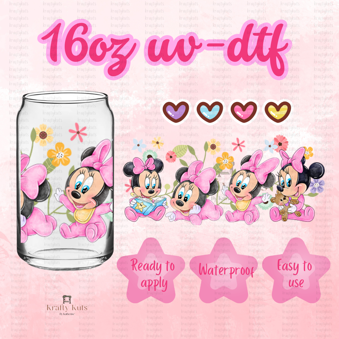 #268 UV-DTF 16oz Glass Wrap - Double Sided