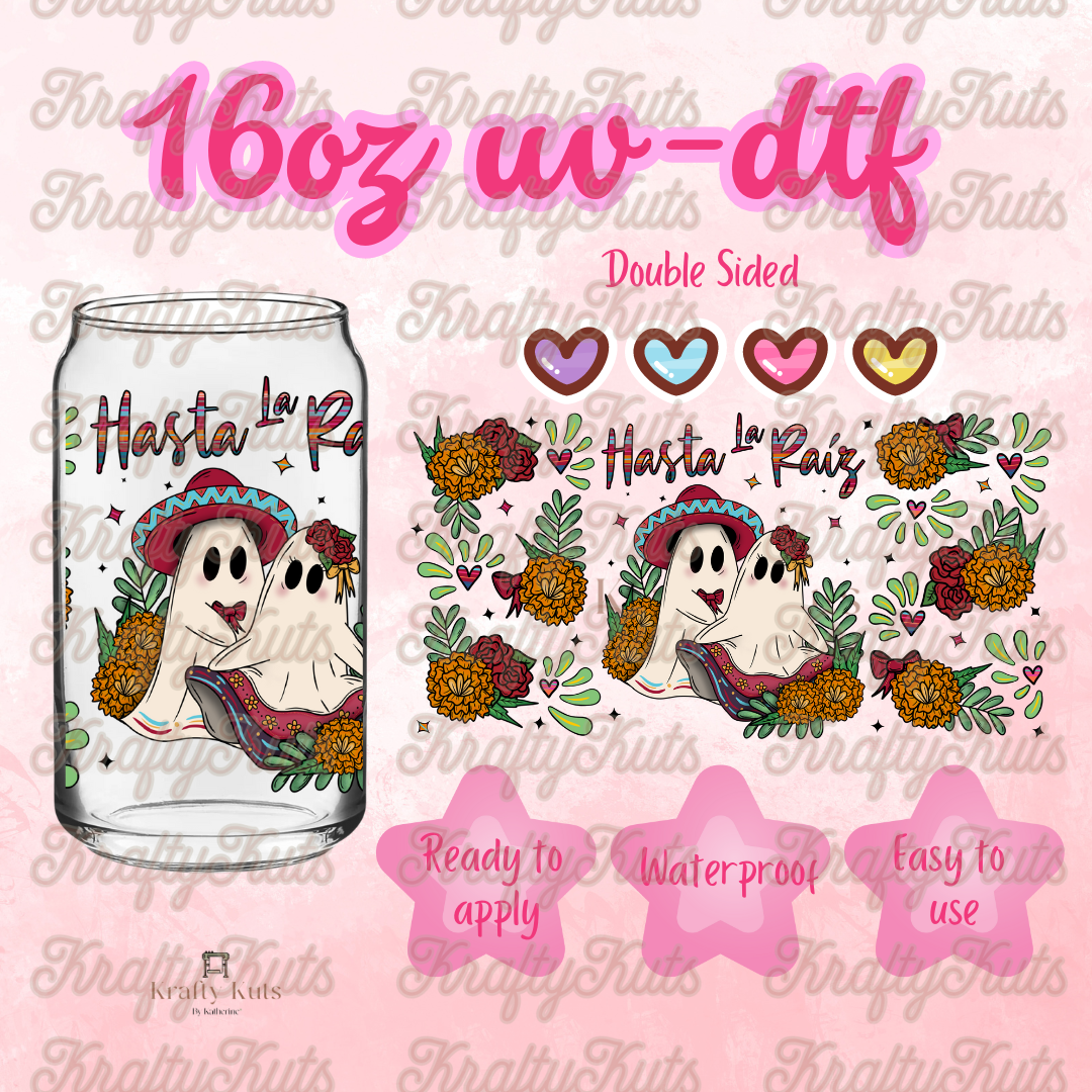 #154 UV-DTF 16oz Glass Wrap - Double Sided