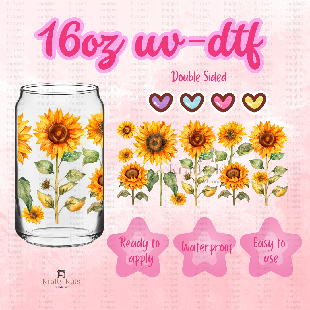 #114 UV-DTF 16oz Glass Can Wrap - Double Sided