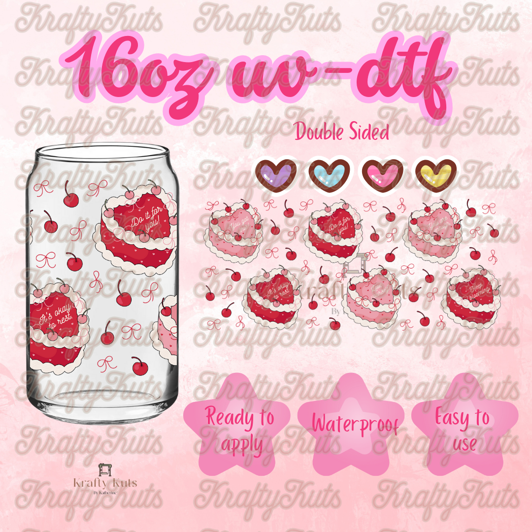 #204 UV-DTF 16oz Glass Wrap - Double Sided