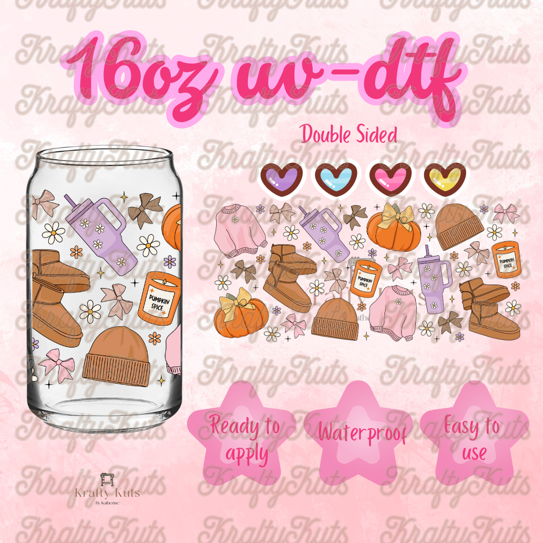 #155 UV-DTF 16oz Glass Wrap - Double Sided