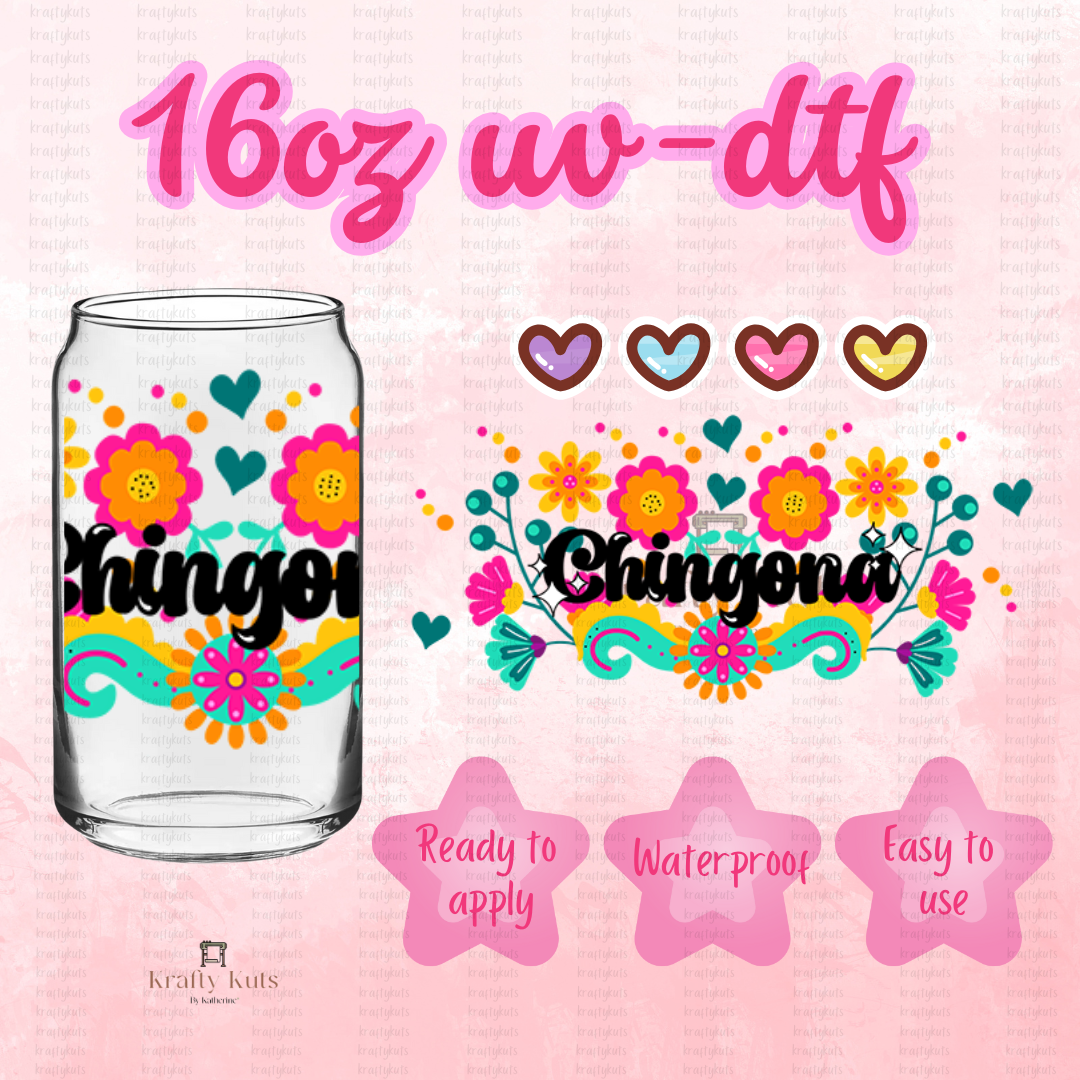 #271 UV-DTF 16oz Glass Wrap - Double Sided
