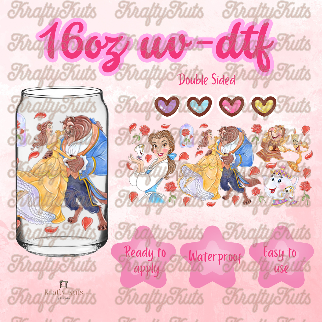 #295 UV-DTF 16oz Glass Wrap - Double Sided