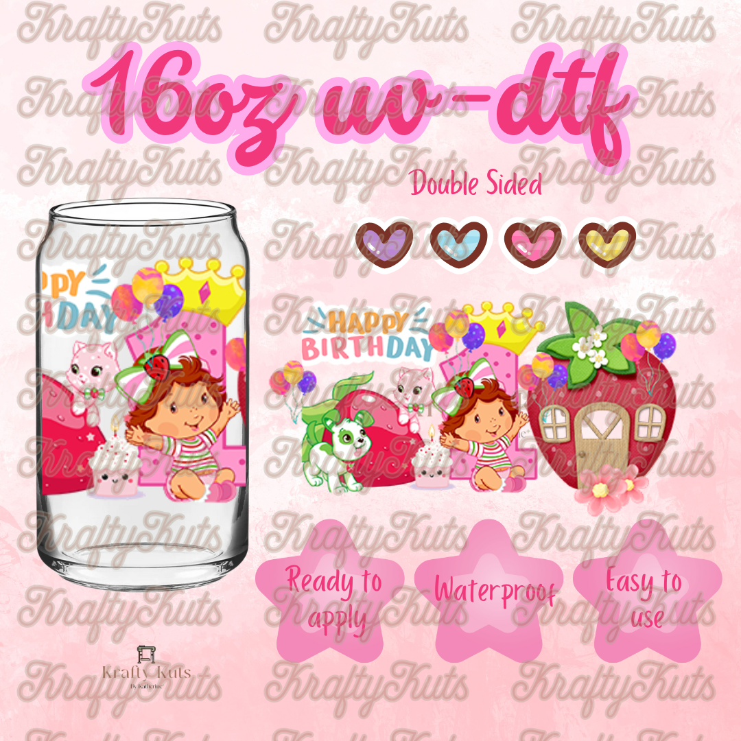 #277 UV-DTF 16oz Glass Wrap - Double Sided