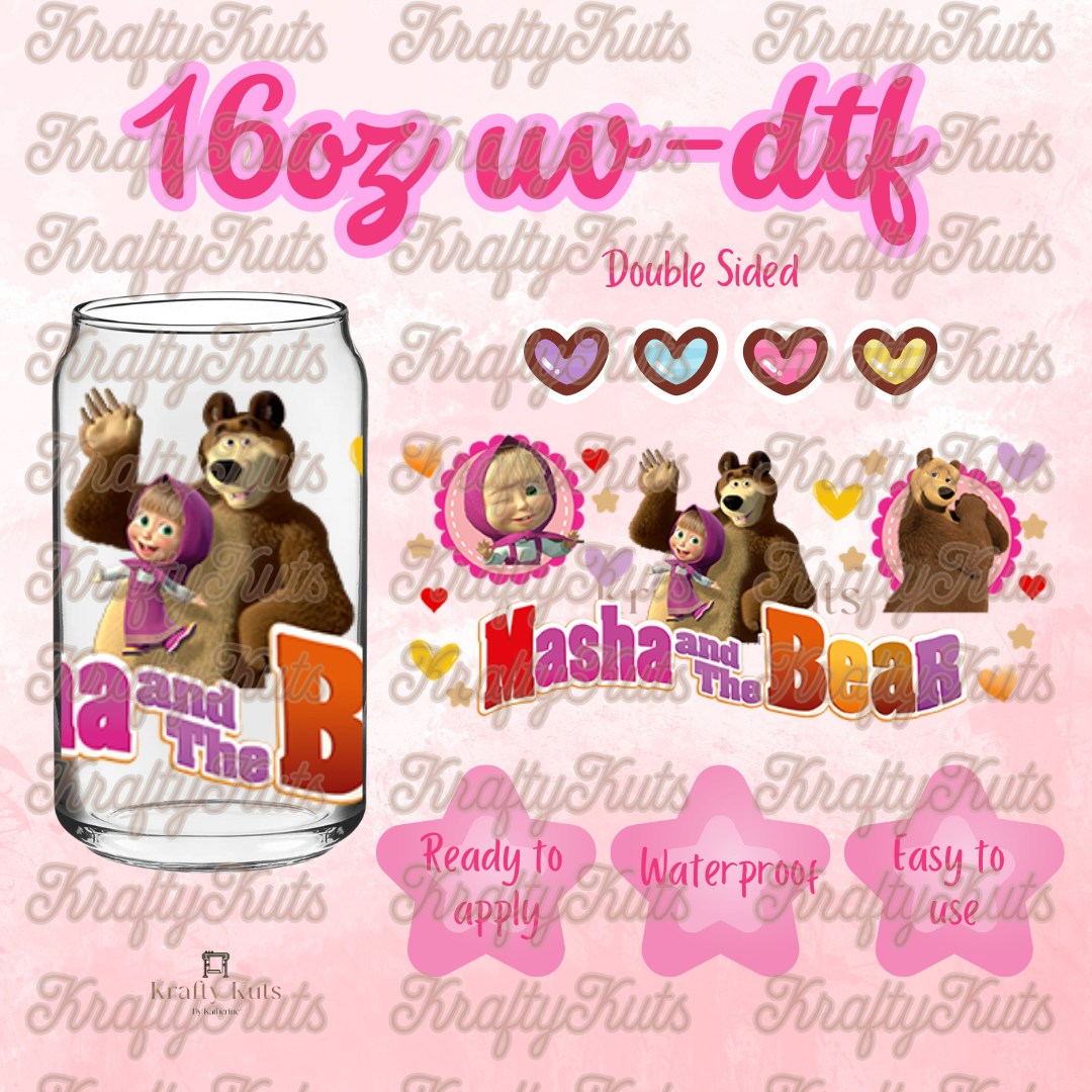 #280 UV-DTF 16oz Glass Wrap - Double Sided