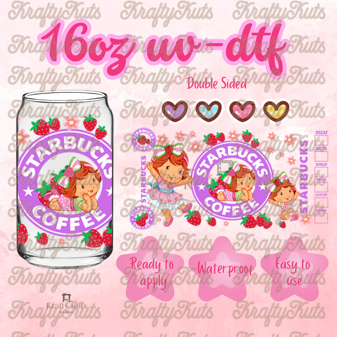 #283 UV-DTF 16oz Glass Wrap - Double Sided
