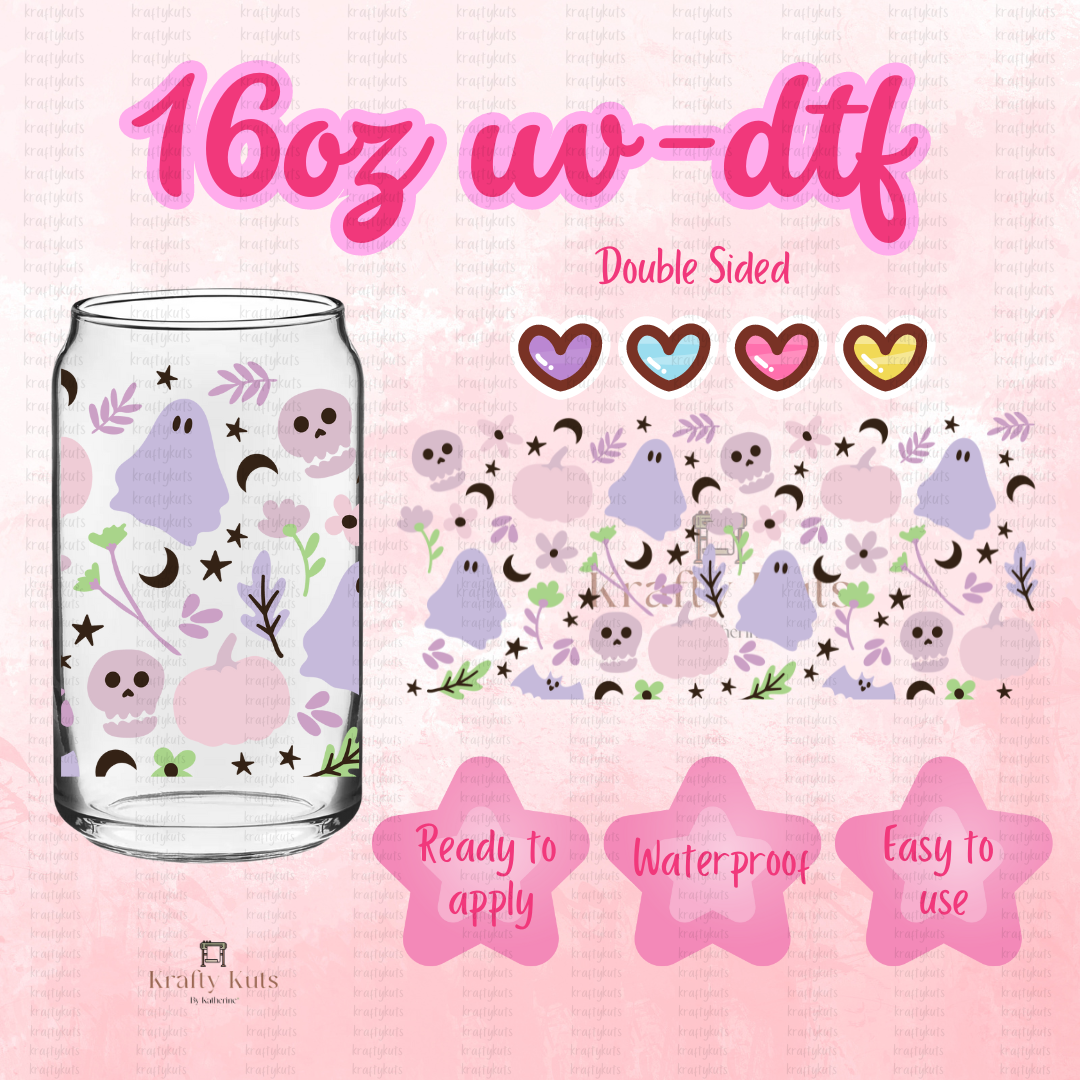 #416 UV-DTF 16oz Glass Can Wrap - Double Sided