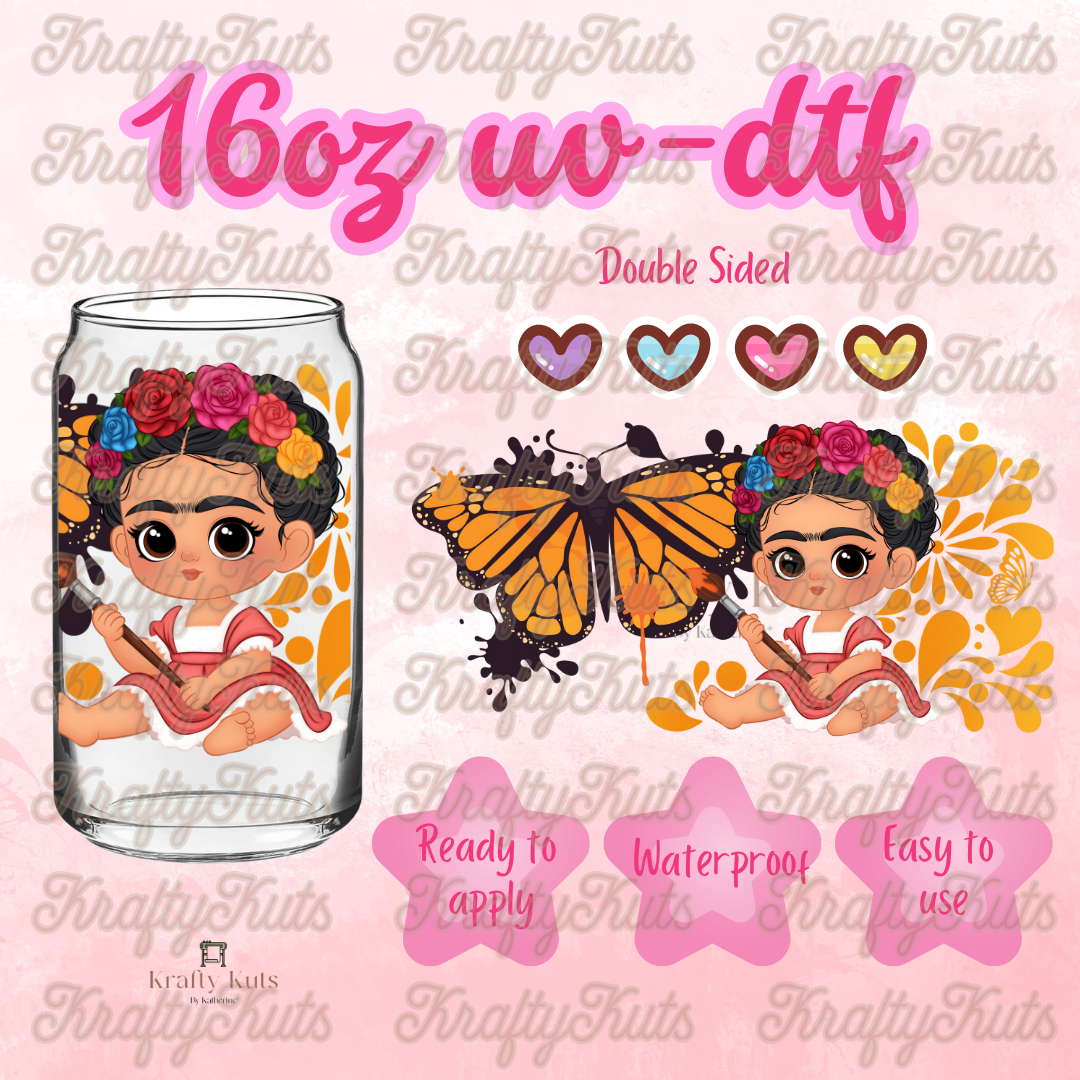 #160 UV-DTF 16oz Glass Wrap - Double Sided