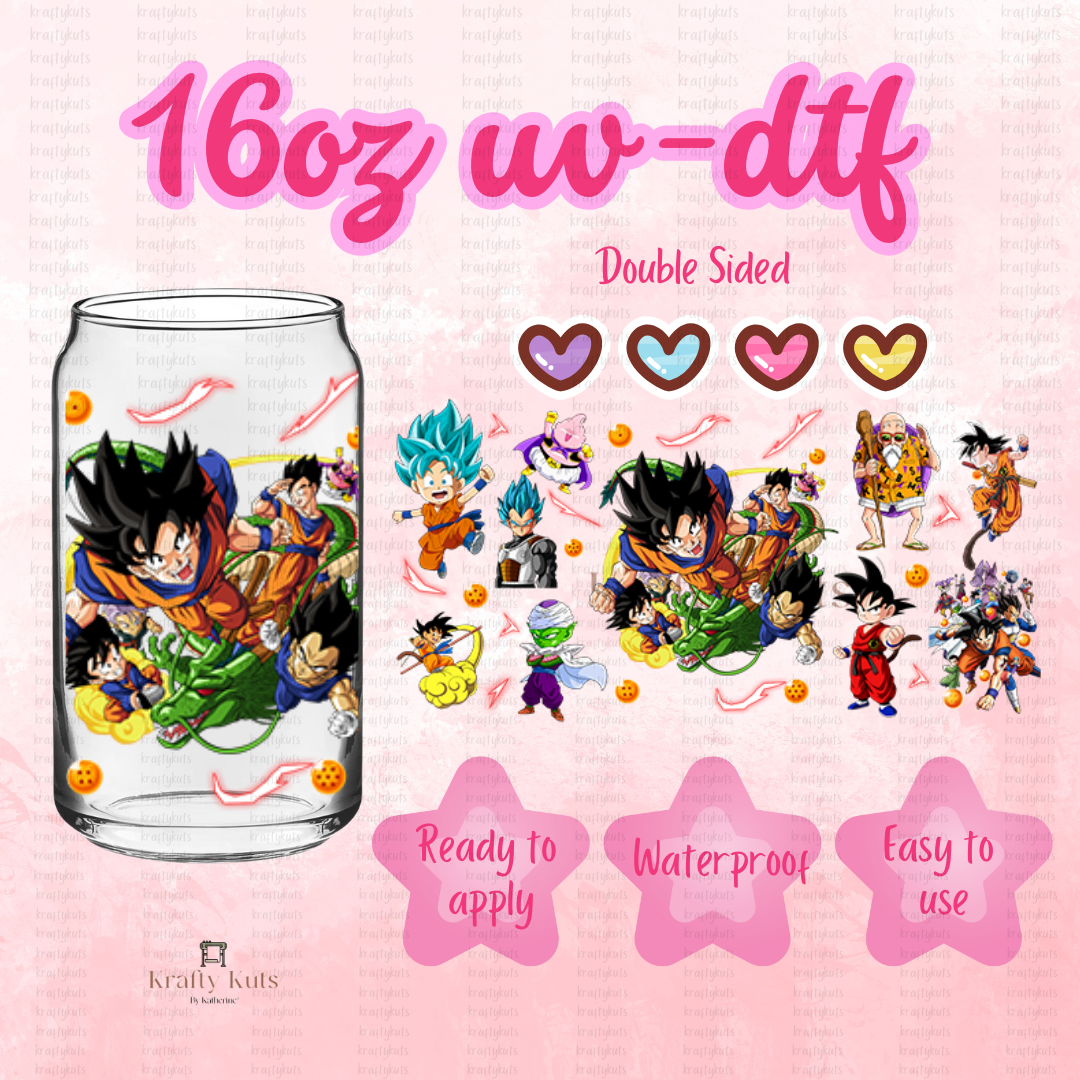 #303 UV-DTF 16oz Glass Wrap - Double Sided