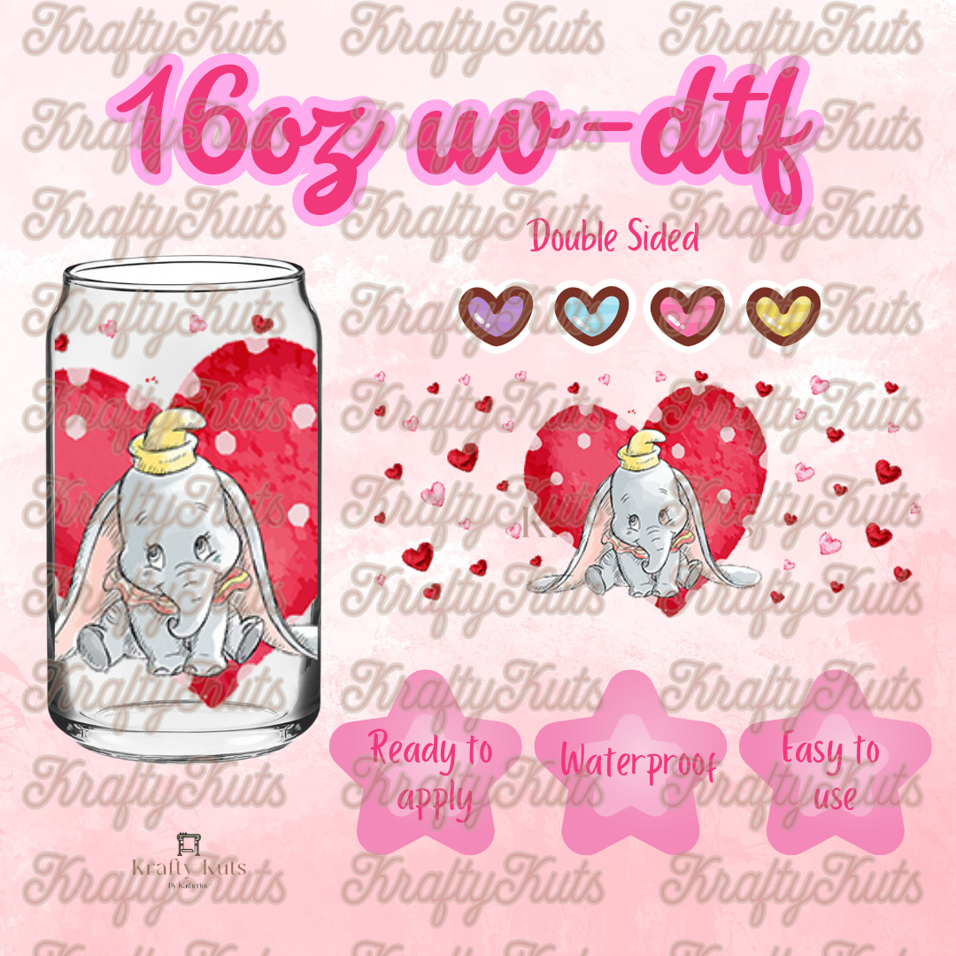 #287 UV-DTF 16oz Glass Wrap - Double Sided