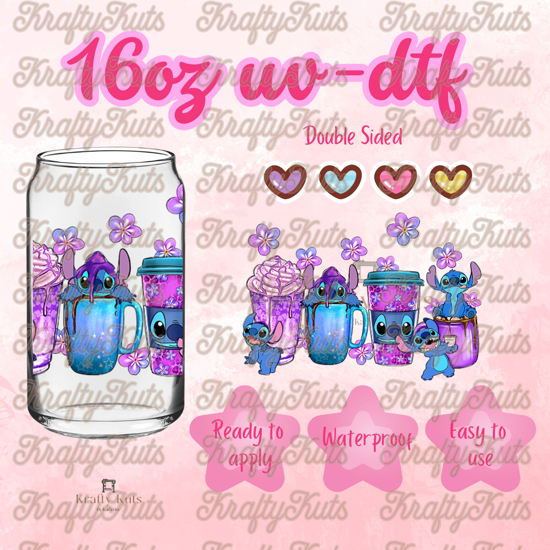 #288 UV-DTF 16oz Glass Wrap - Double Sided
