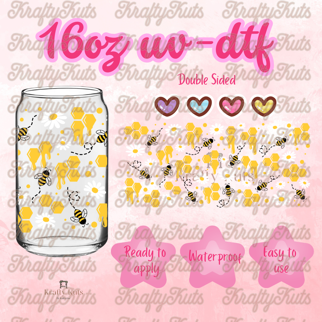 #312 UV-DTF 16oz Glass Wrap - Double Sided