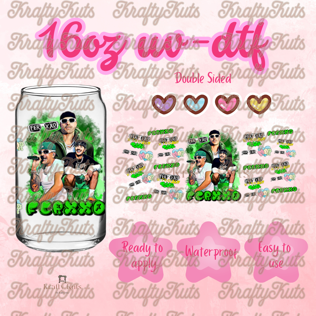 #316 UV-DTF 16oz Glass Wrap - Double Sided