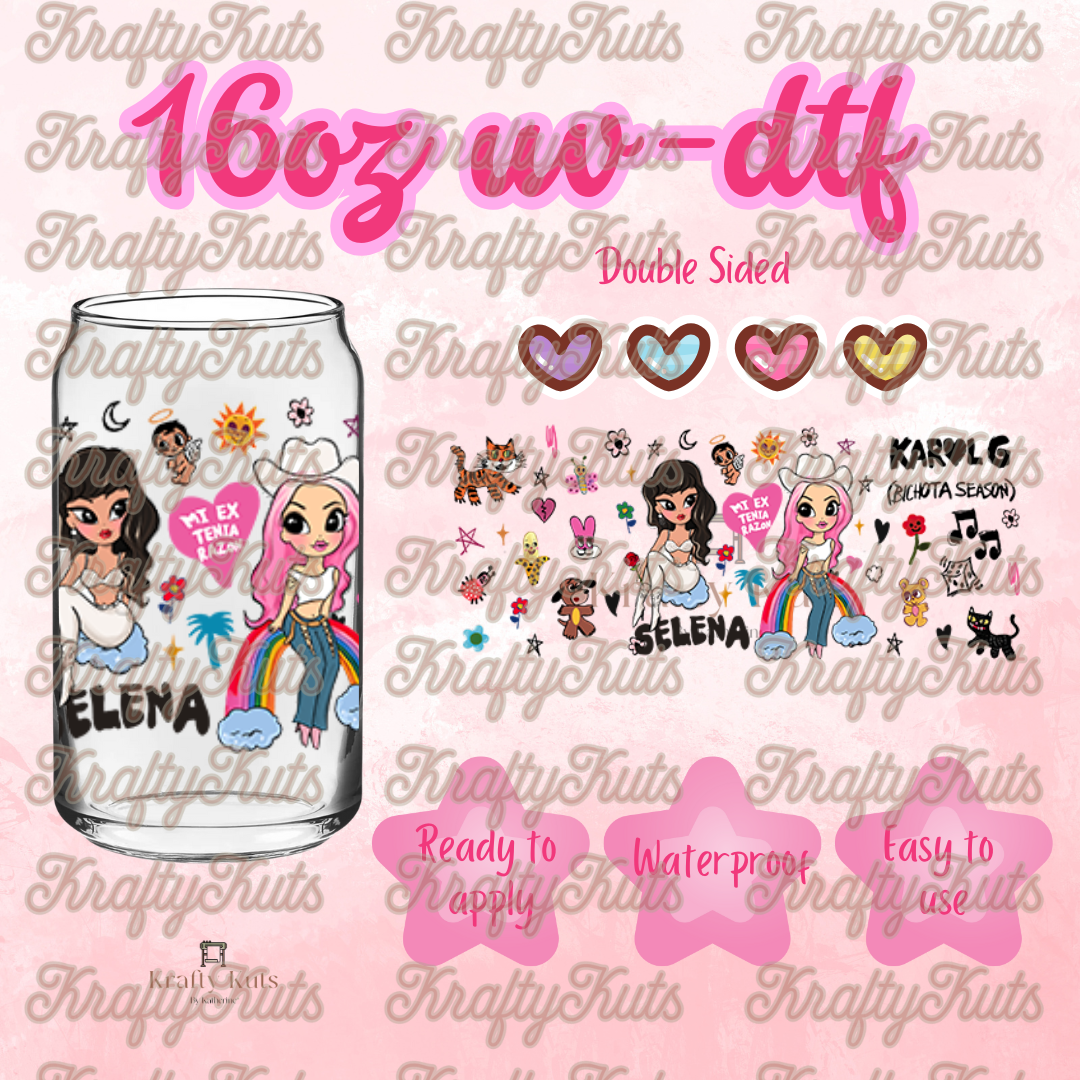 #315 UV-DTF 16oz Glass Wrap - Double Sided