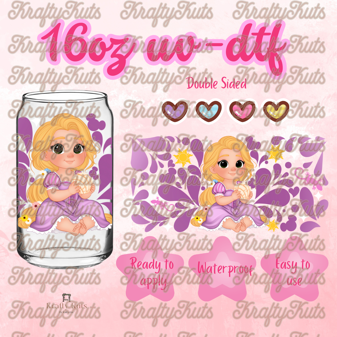 #314 UV-DTF 16oz Glass Wrap - Double Sided