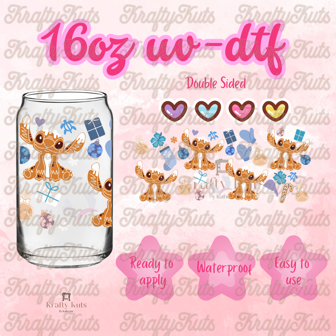 #468 UV-DTF 16oz Glass Wrap - Double Sided