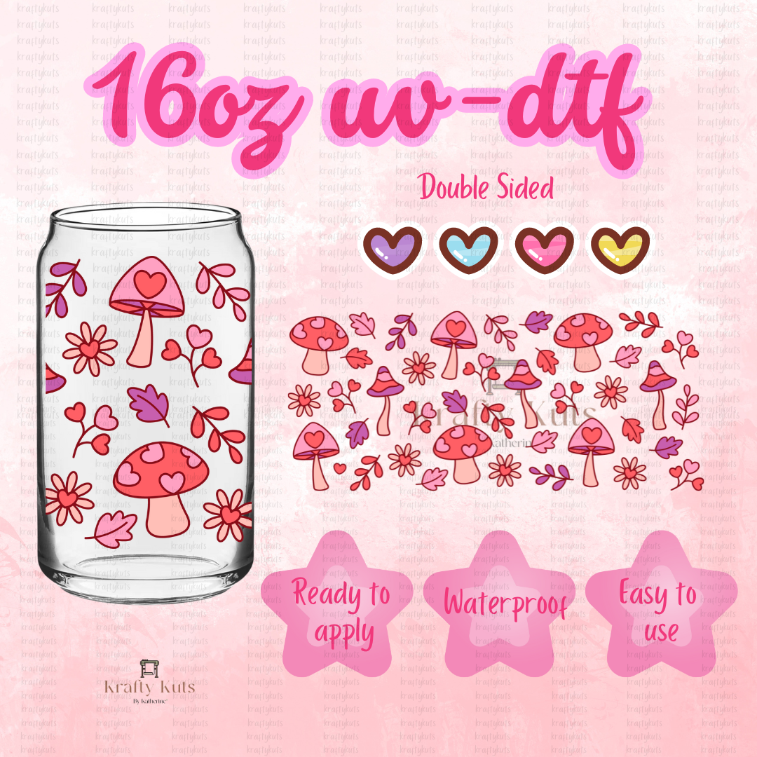 #113 UV-DTF 16oz Glass Can Wrap - Double Sided