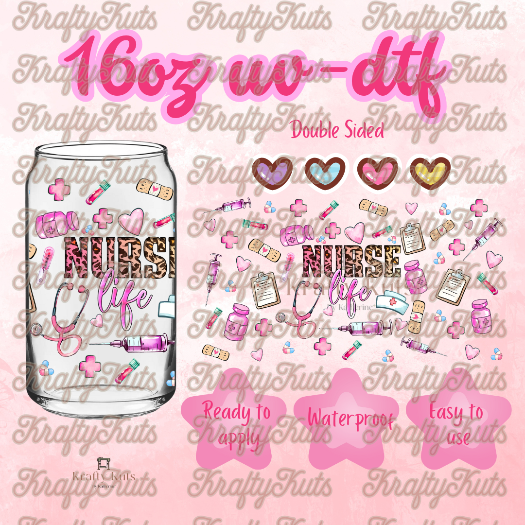 #313 UV-DTF 16oz Glass Wrap - Double Sided