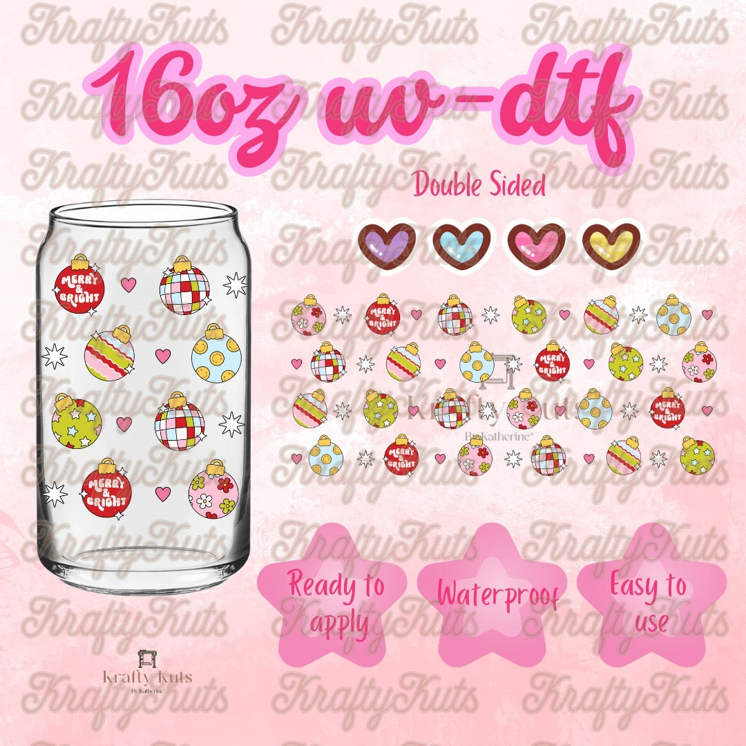 #469 UV-DTF 16oz Glass Wrap - Double Sided