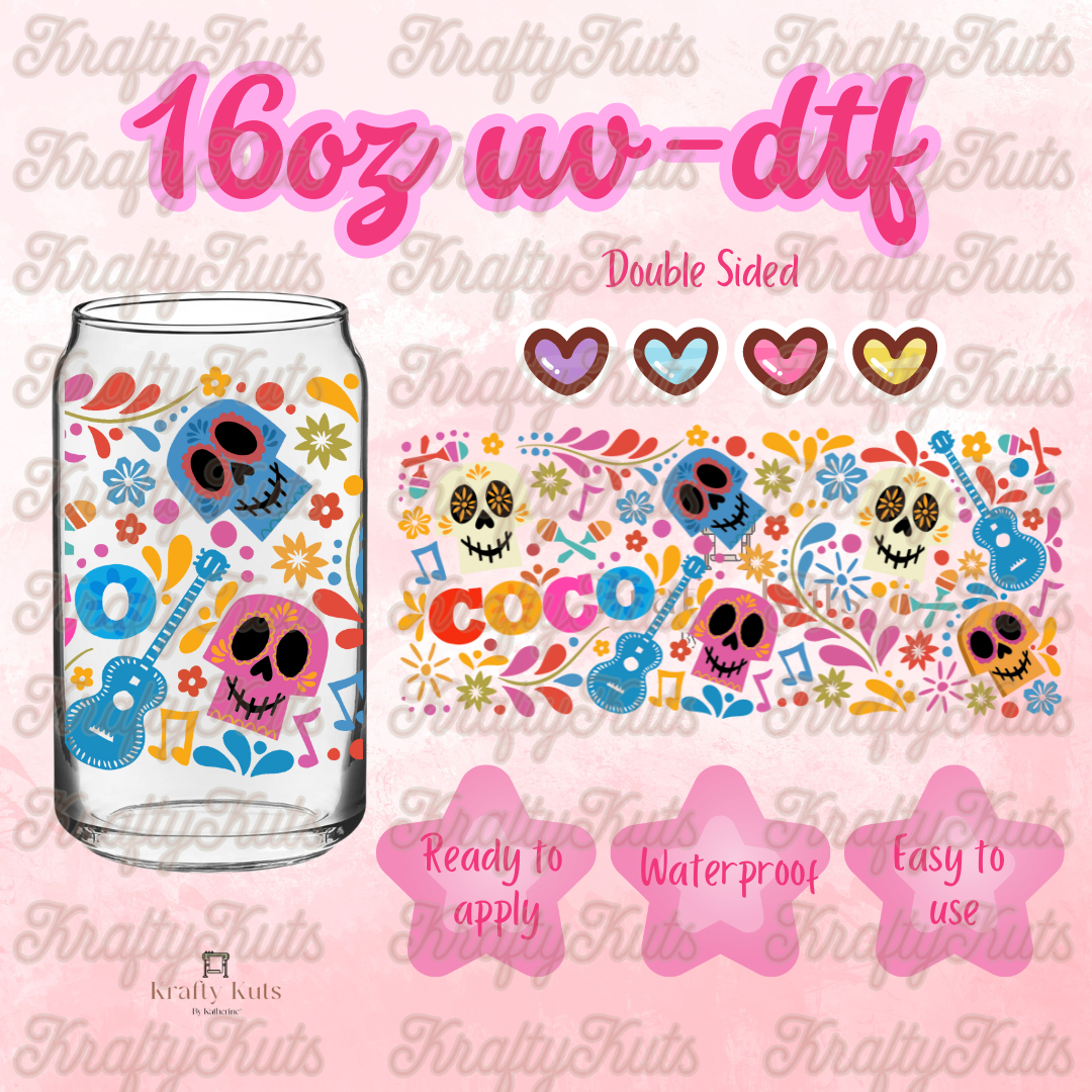 #167 UV-DTF 16oz Glass Wrap - Double Sided