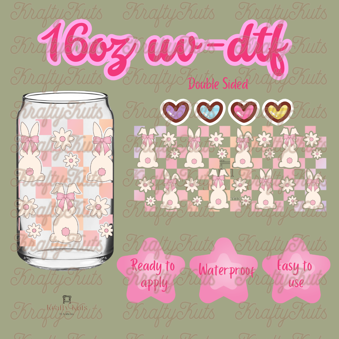 #340 UV-DTF 16oz Glass Wrap - Double Sided