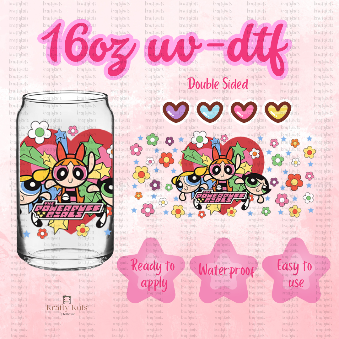 #261 UV-DTF 16oz Glass Wrap - Double Sided