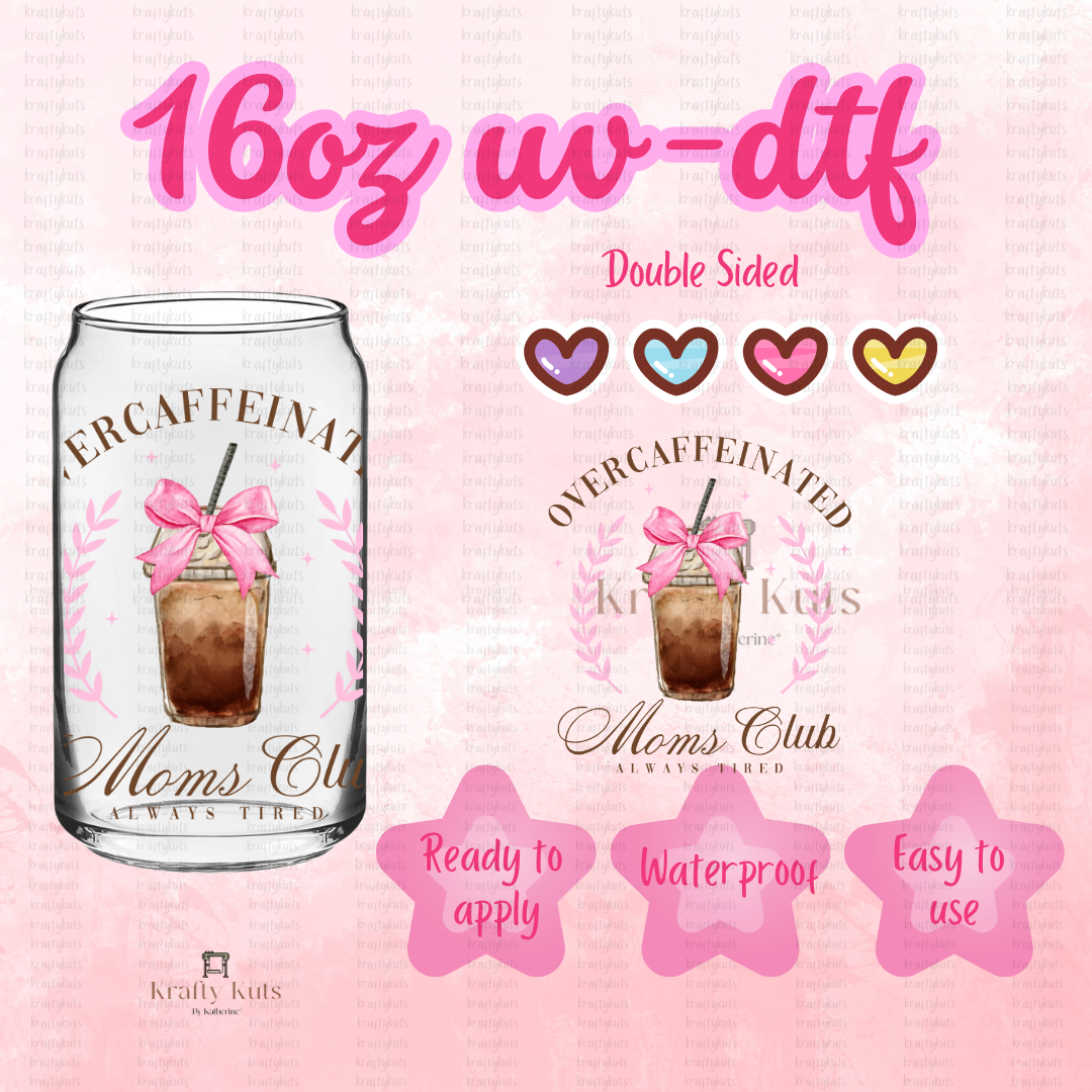 #563 UV-DTF 16oz Glass Can Wrap - Double Sided