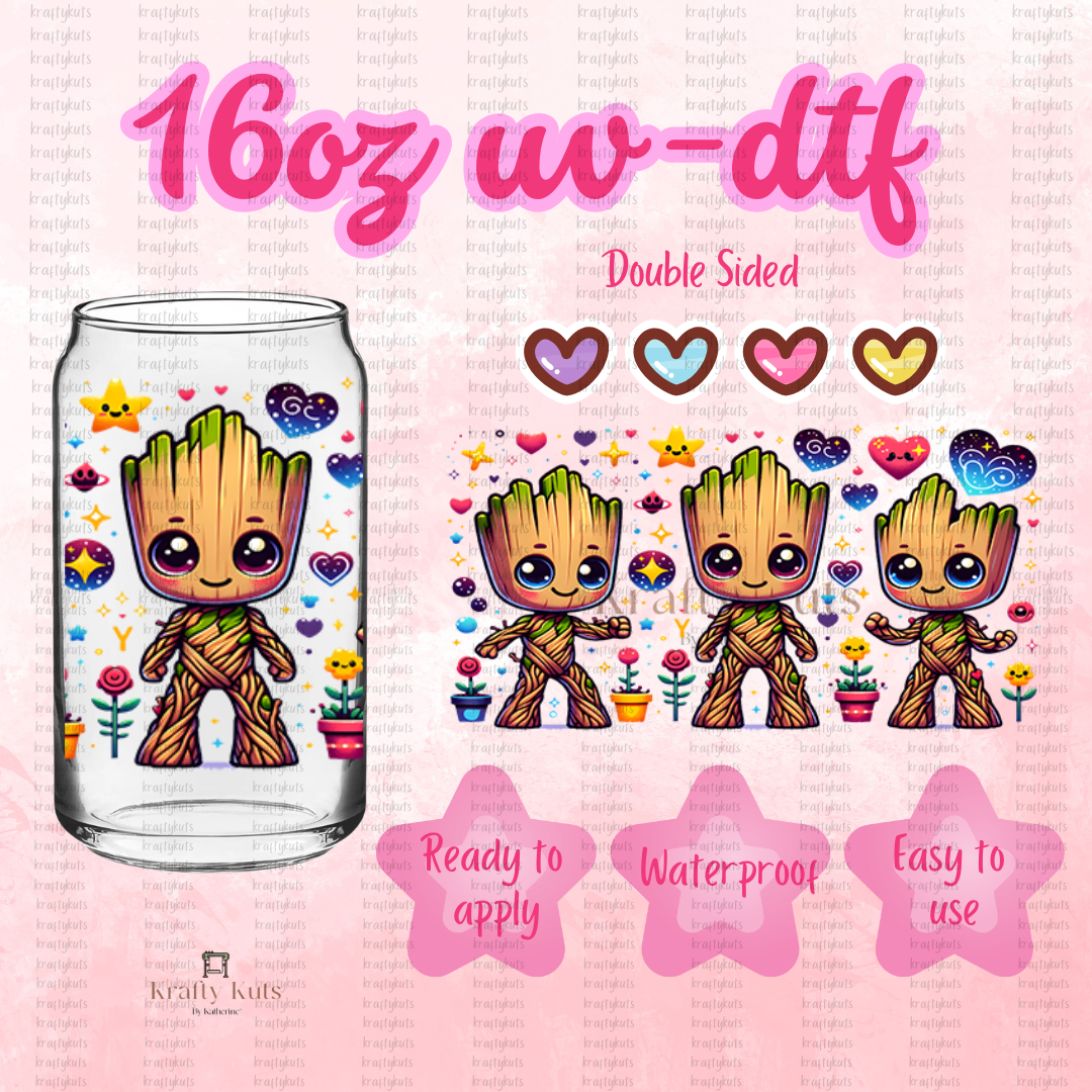 #262 UV-DTF 16oz Glass Wrap - Double Sided