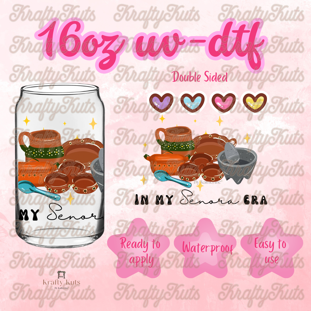 #163 UV-DTF 16oz Glass Wrap - Double Sided