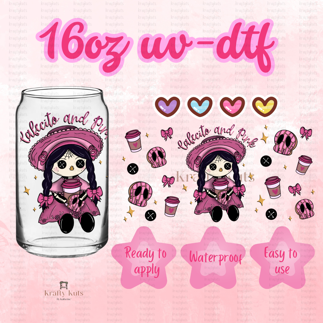 #276 UV-DTF 16oz Glass Wrap - Double Sided
