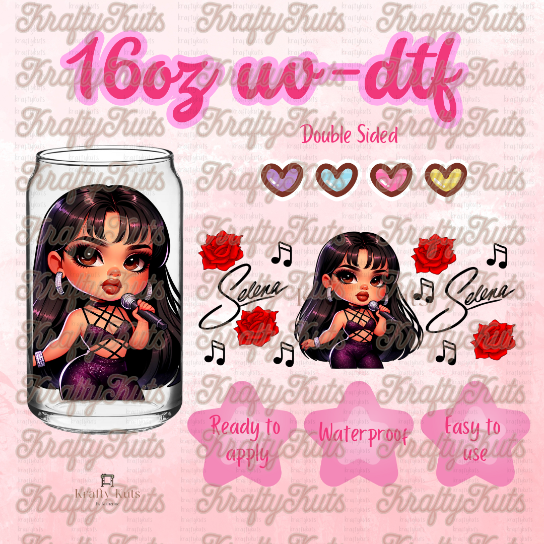 #309 UV-DTF 16oz Glass Wrap - Double Sided