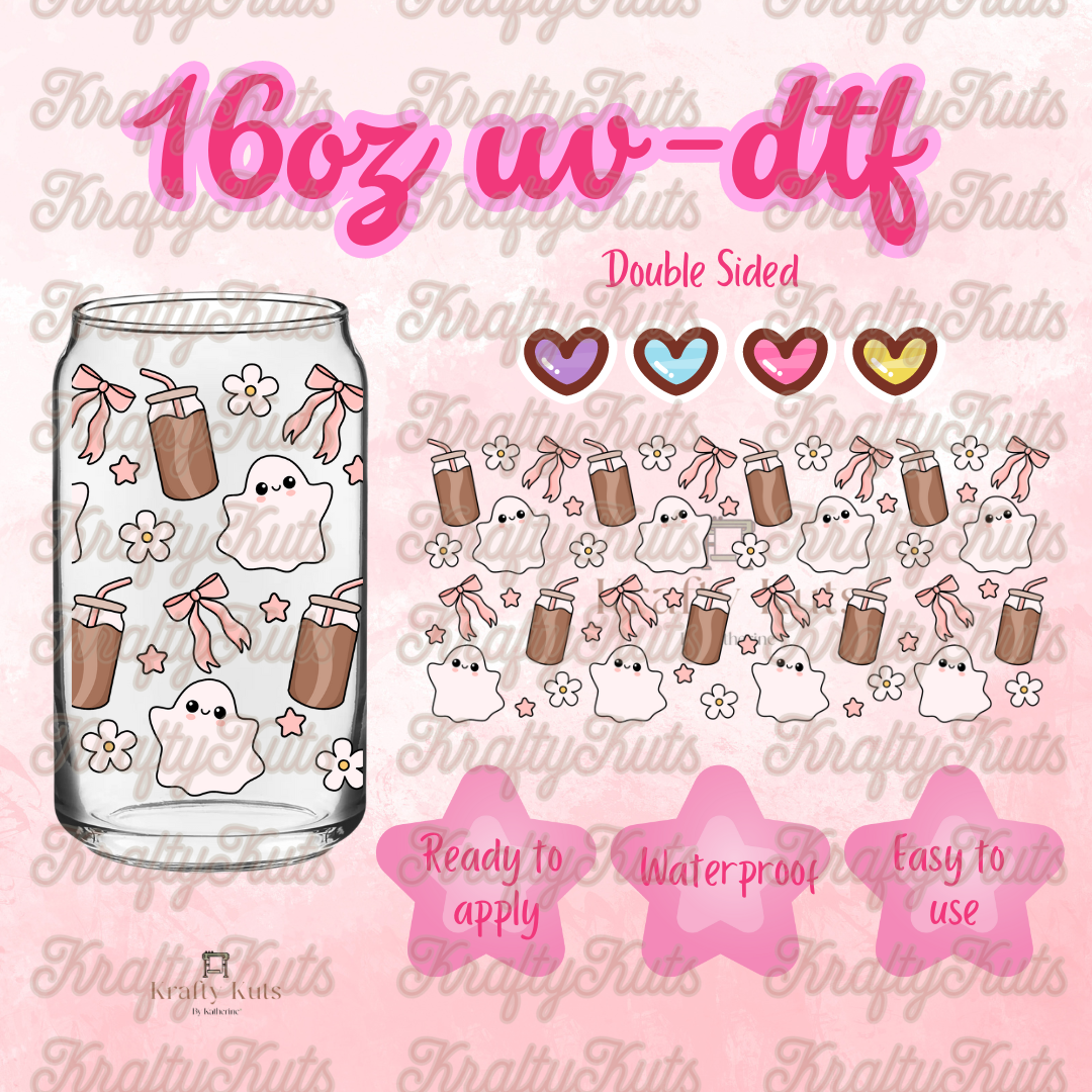 #393 UV-DTF 16oz Glass Wrap - Double Sided