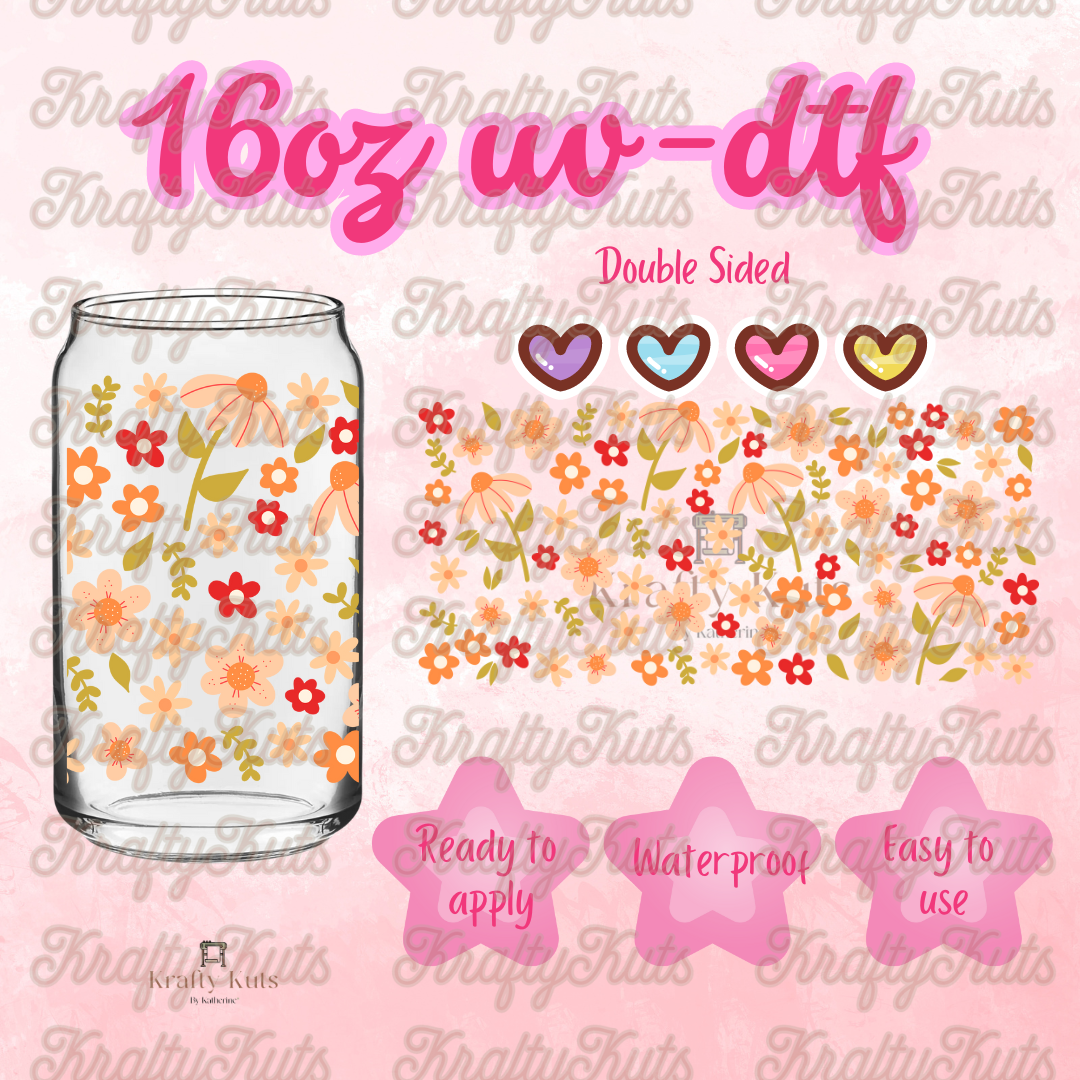 #156 UV-DTF 16oz Glass Wrap - Double Sided