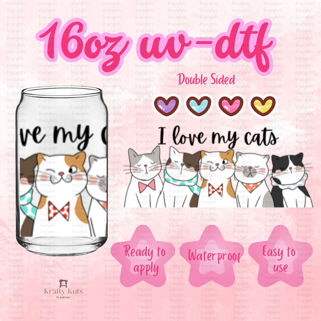 #118 UV-DTF 16oz Glass Can Wrap - Double Sided