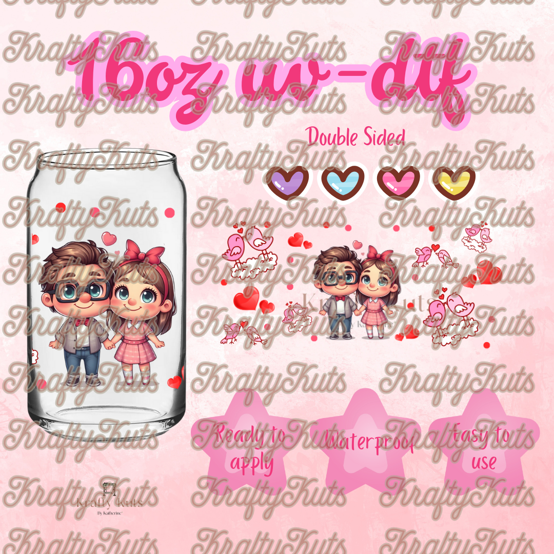 #198 UV-DTF 16oz Glass Wrap - Double Sided
