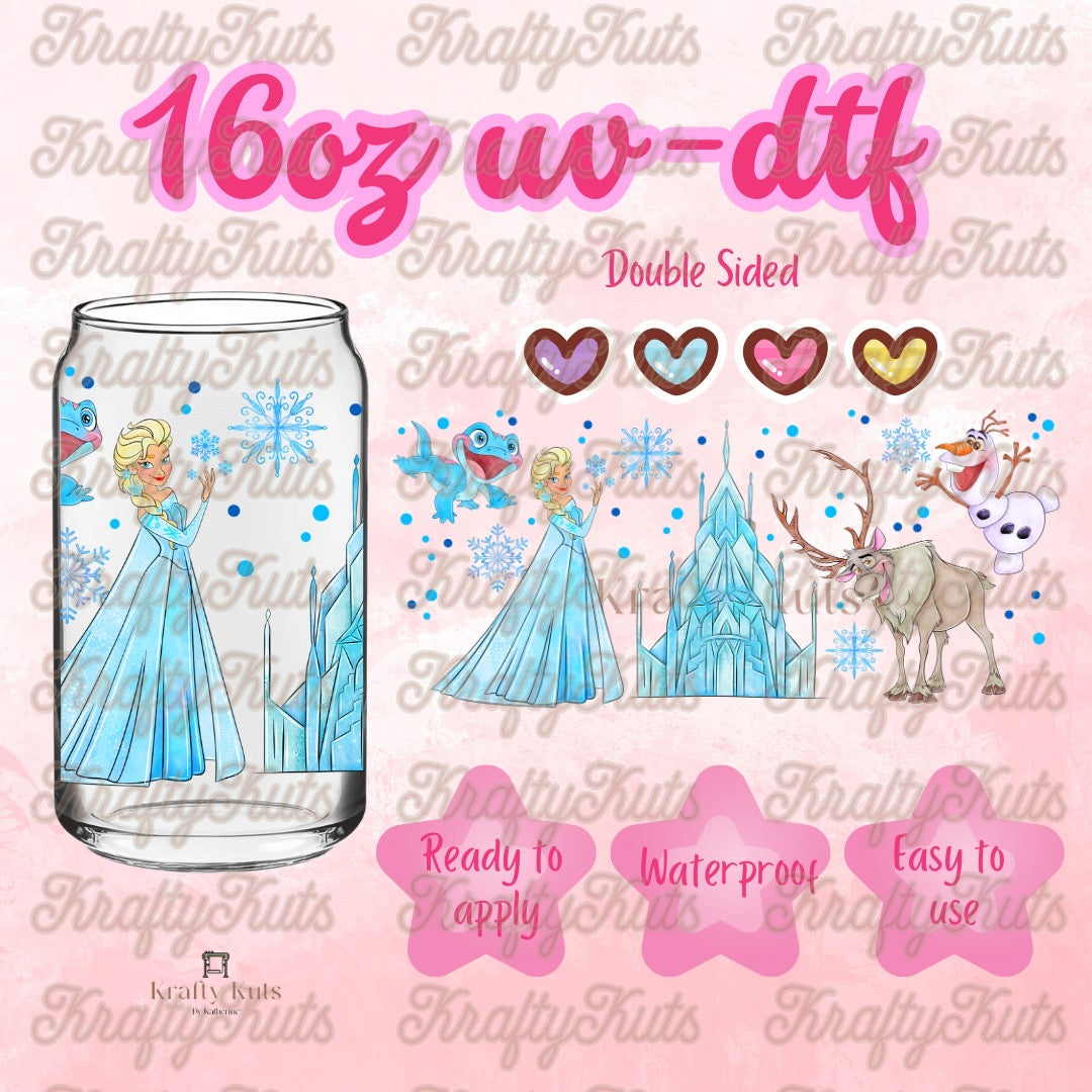 #172 UV-DTF 16oz Glass Wrap - Double Sided