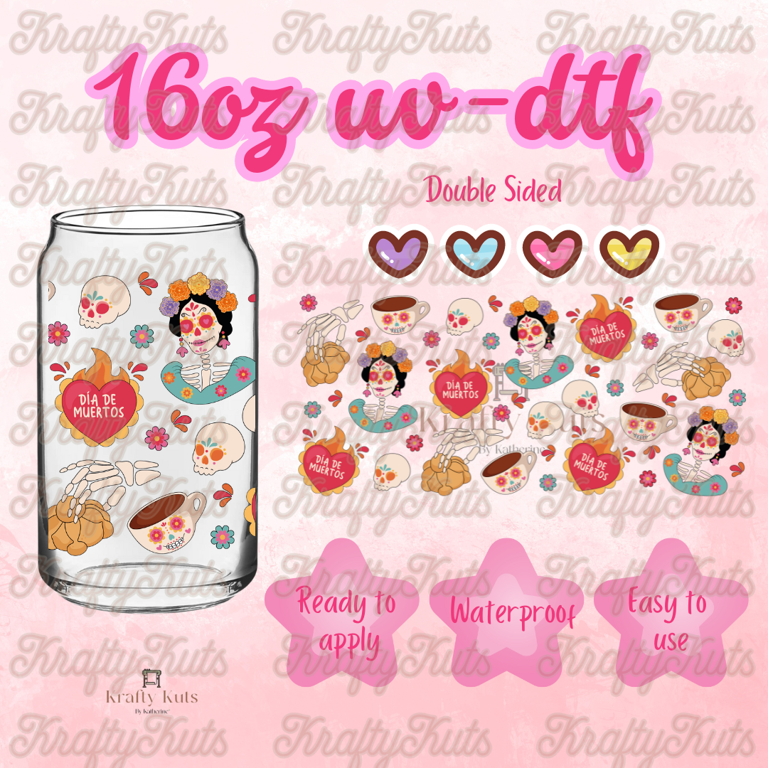 #375 UV-DTF 16oz Glass Wrap - Double Sided