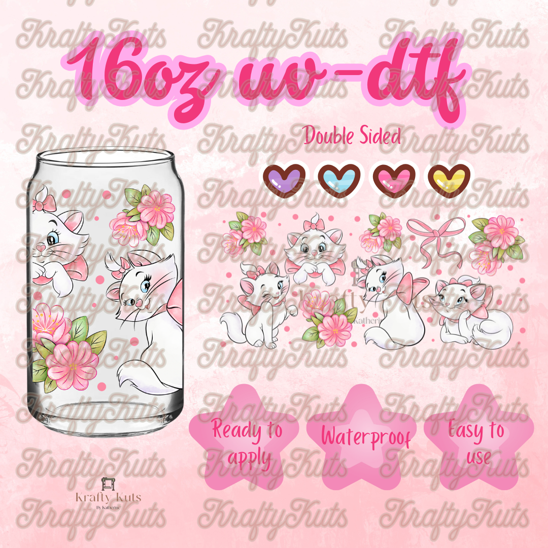 #429 UV-DTF 16oz Glass Can Wrap - Double Sided