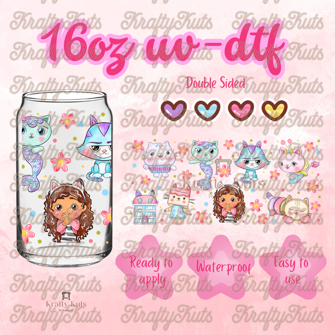 #427 UV-DTF 16oz Glass Can Wrap - Double Sided