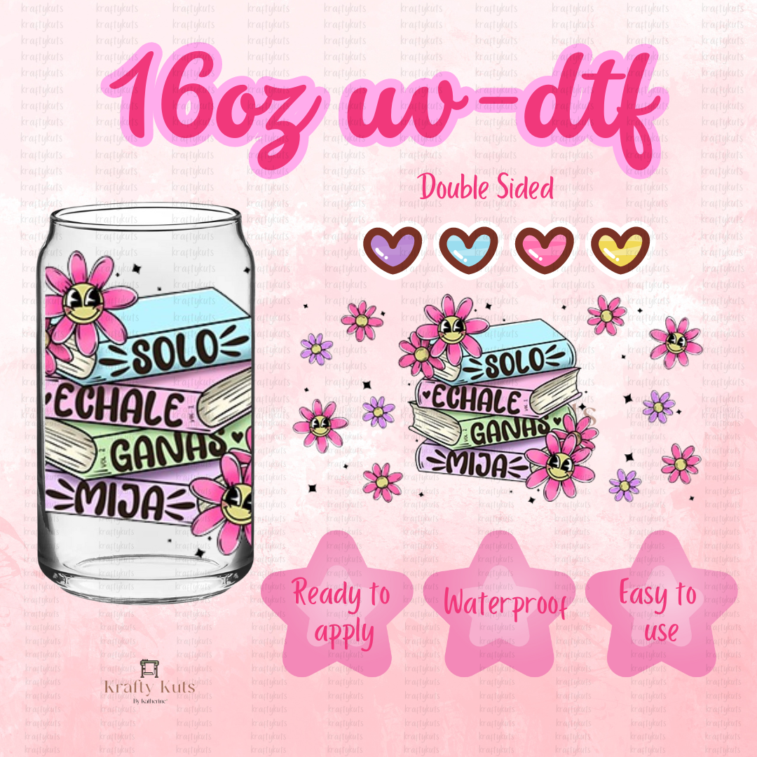 #083 UV-DTF 16oz Glass Can Wrap - Double Sided