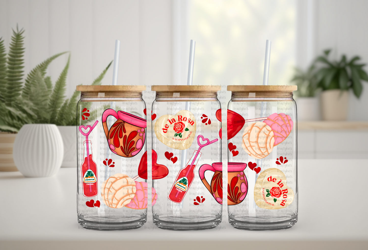 Jarritos & Conchas♥ Glass Can 16 oz