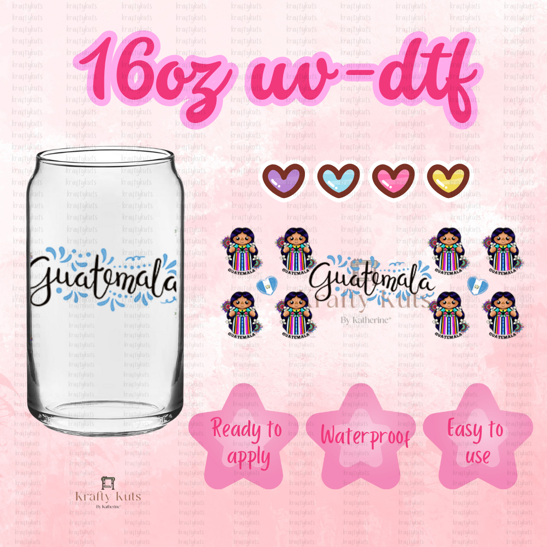 #030 UV-DTF 16oz GLASS WRAP